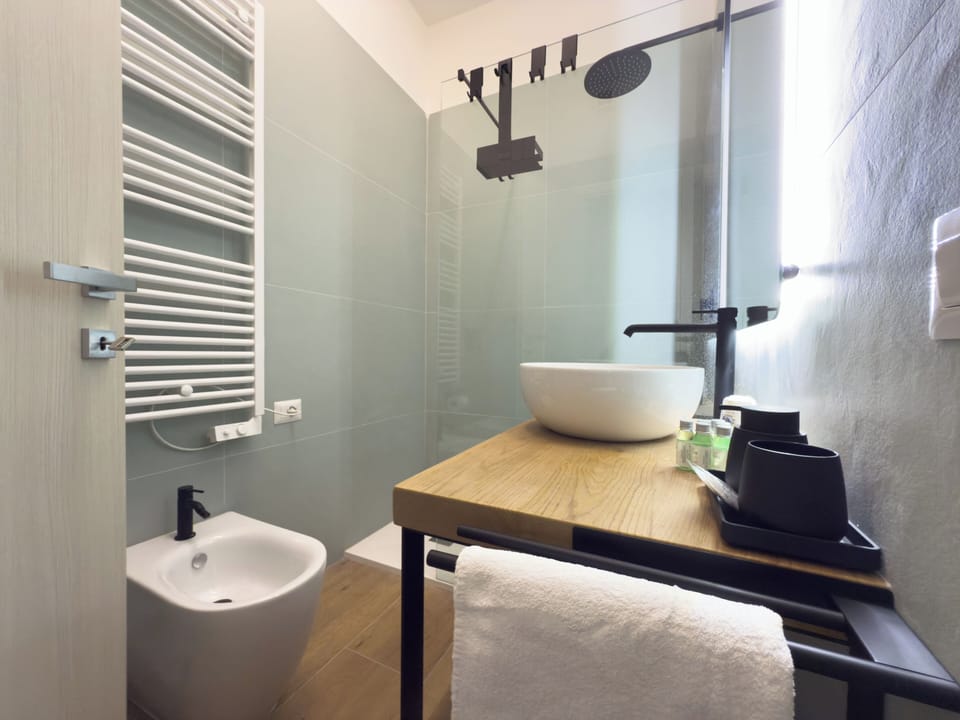 Triple Room, Private Bathroom, City View | Bathroom | Shower, hair dryer, towels, soap