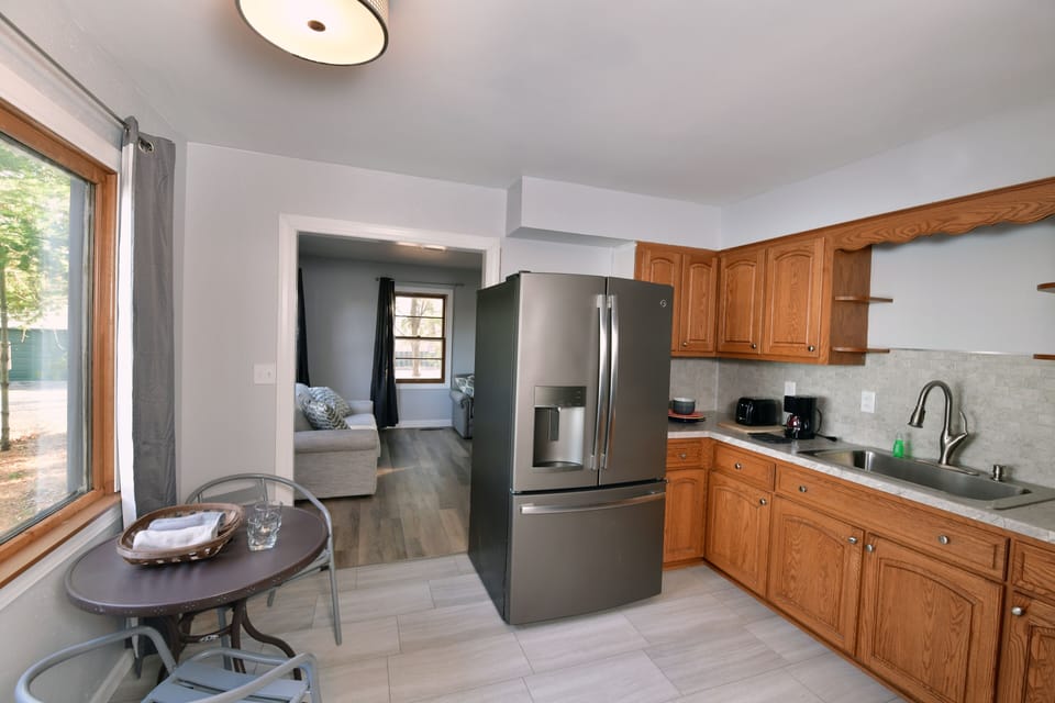 Luxury Villa | Private kitchen | Fridge, microwave, coffee/tea maker, toaster