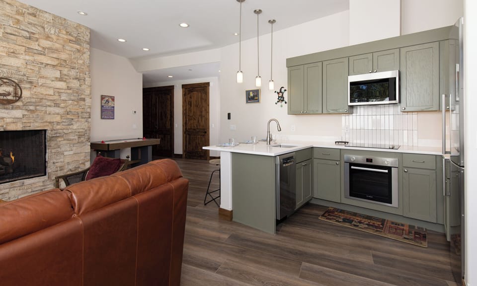 Kitchen and living space