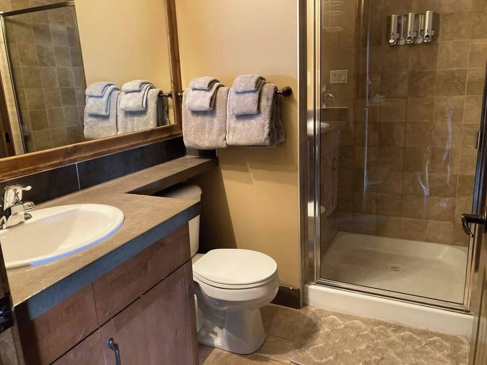 Main bathroom with shower