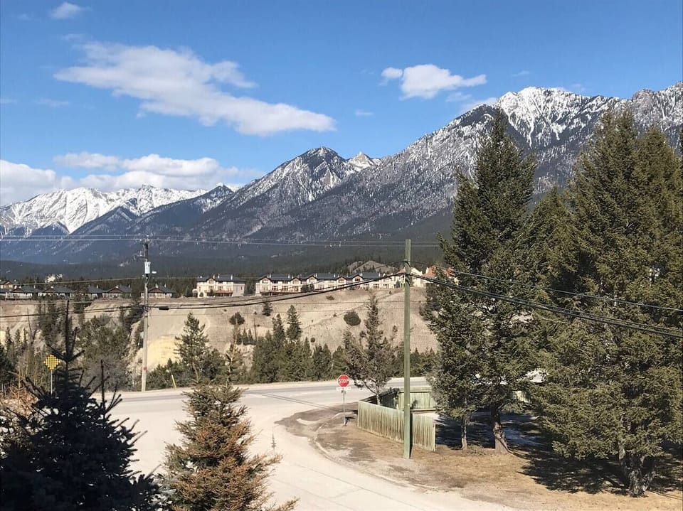 Mountain views from balcony