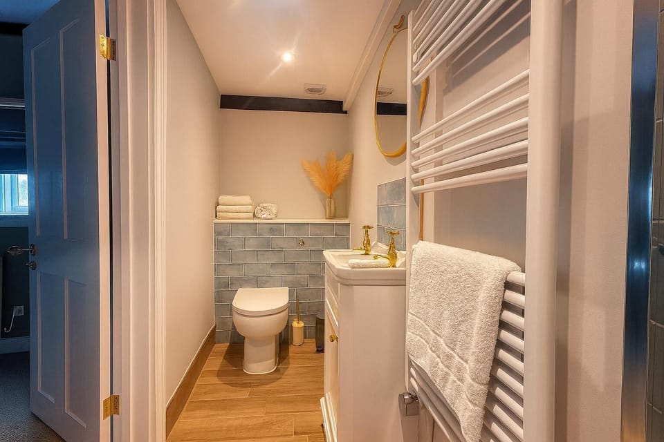 Towels, soap, toilet paper