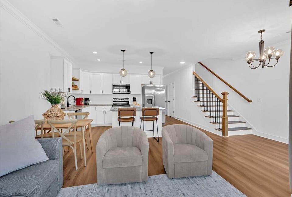 All new stainless steel appliances