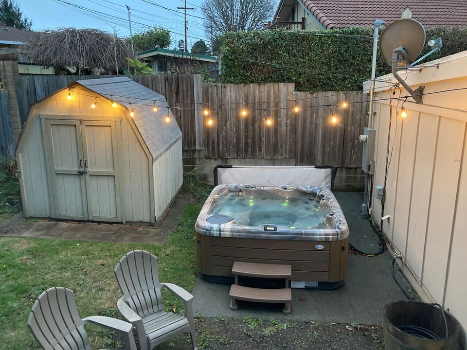 Our hot tub is full of cool features!