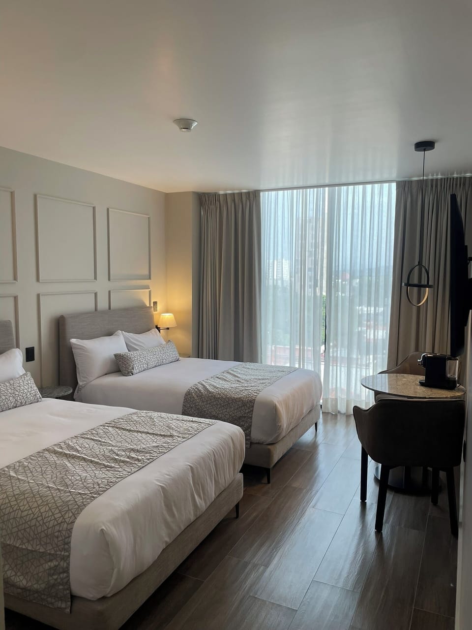 In-room safe, laptop workspace, iron/ironing board, free WiFi