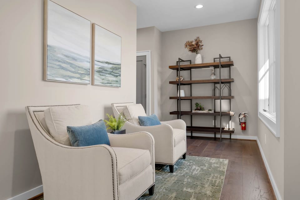Enjoy Views from the Upper Level Sitting Area
