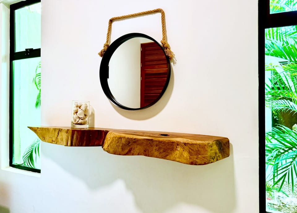 Bedroom 2 Guancaste wood wall shelf