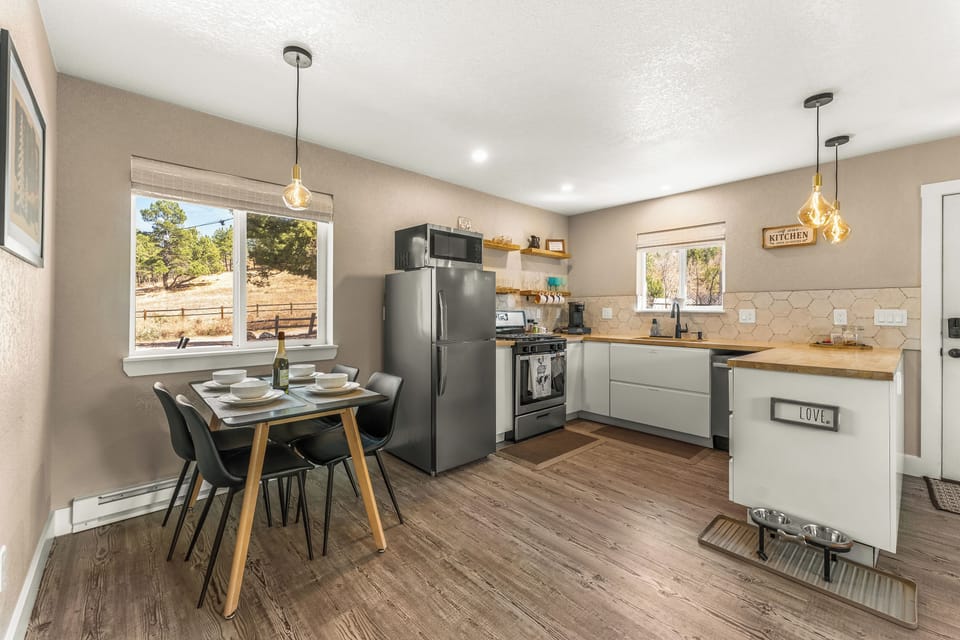 A seamless flow from the kitchen to the dining space, offering convenience and comfort during your stay.