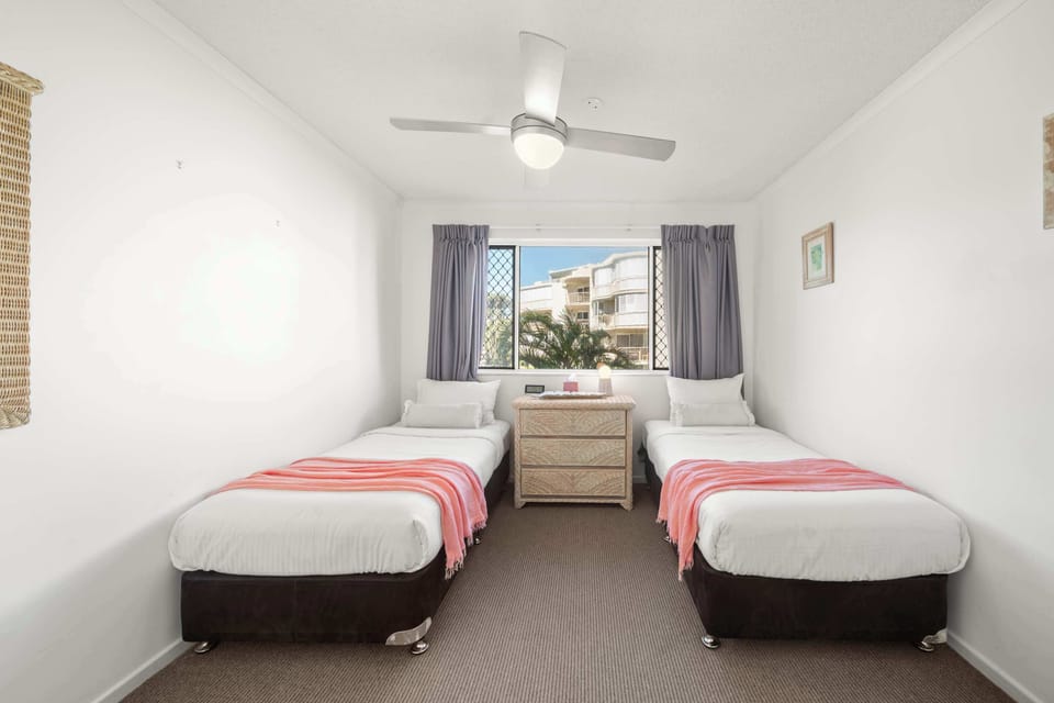 Fun and functional kids room with twin beds