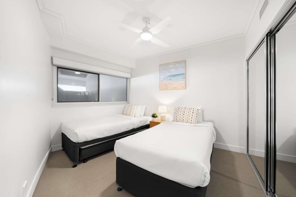 The third bedroom offers two single beds—perfect for travelling with the kids.