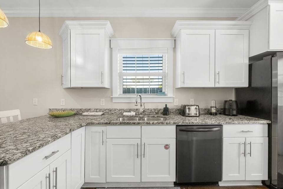 Dishwasher in kitchen