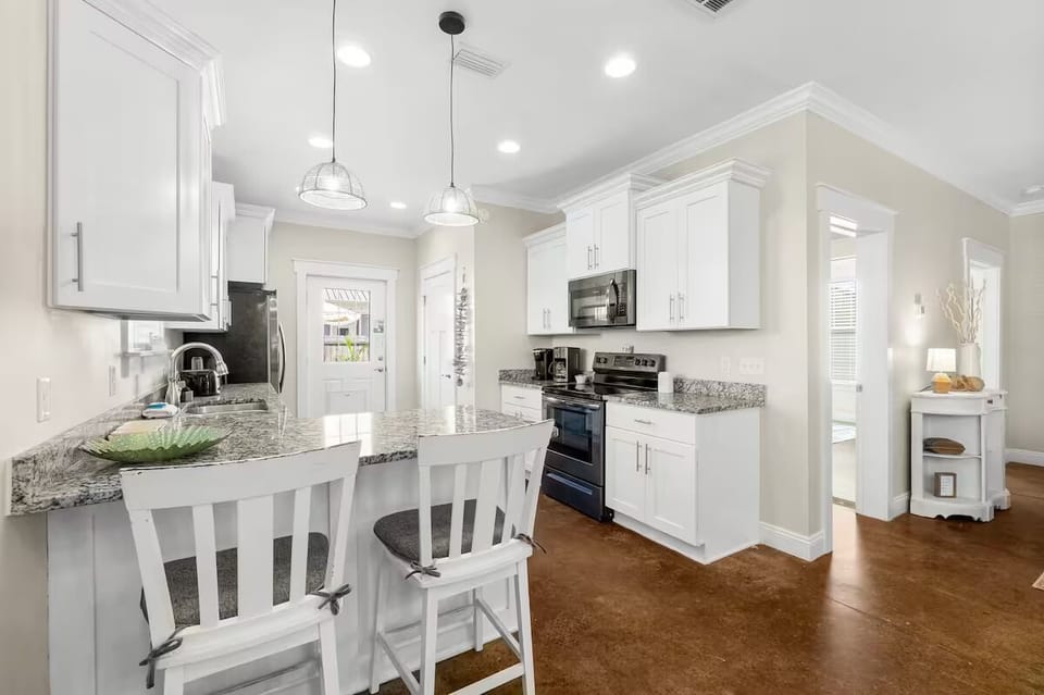 Fully stocked kitchen