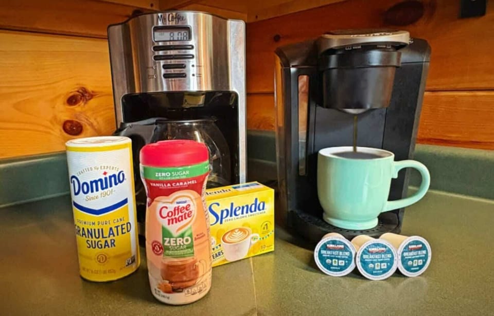 Brew your morning cup of Joe in either drip style or Keurig K-Cup solos.