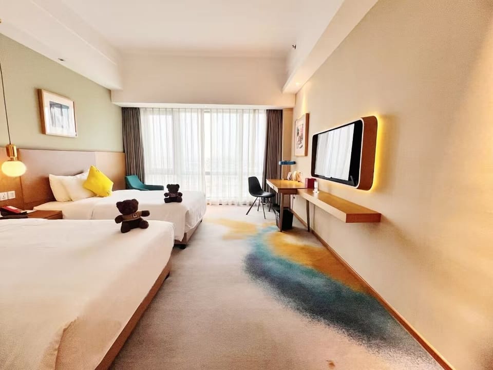Classic Double Room, Lanai, City View | Down comforters, in-room safe, blackout drapes, soundproofing