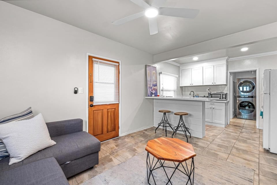 Open Layout Living Room and Kitchen