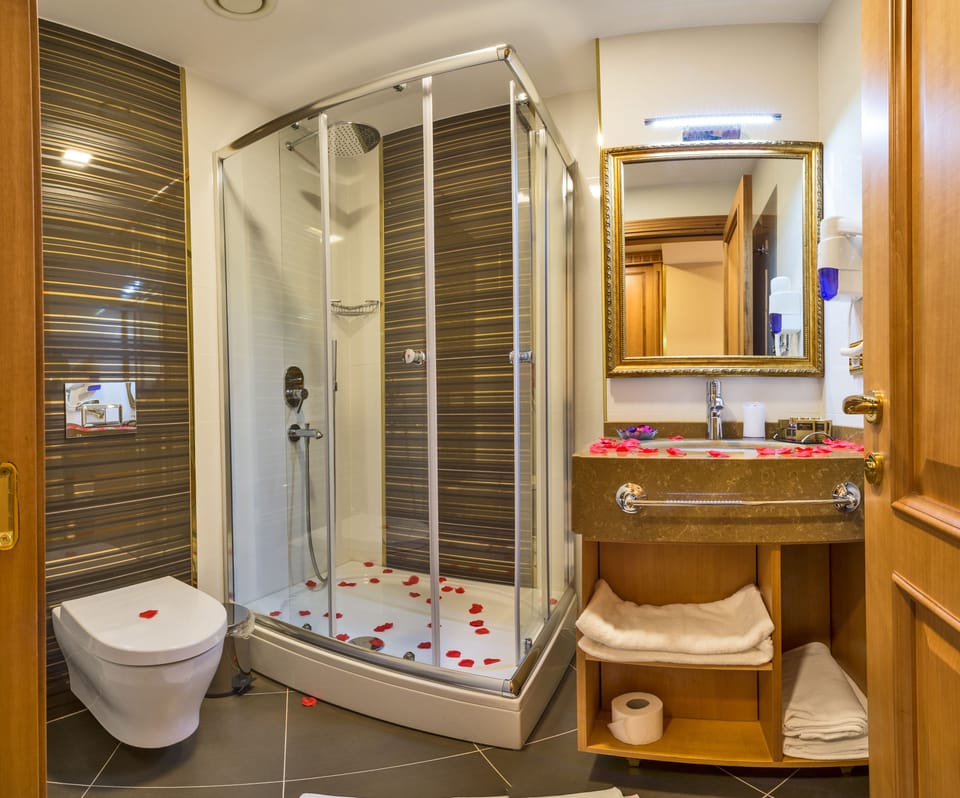 Standard Single Room | Bathroom | Shower, free toiletries, hair dryer, slippers
