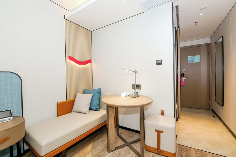 Luxury Double Room, City View | Desk, laptop workspace, free WiFi, bed sheets