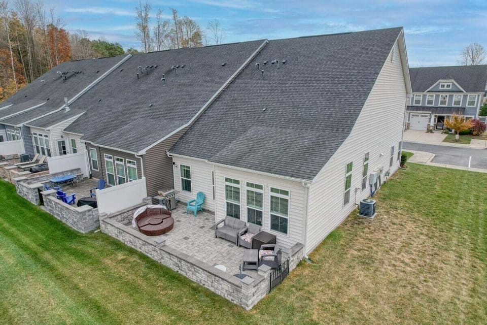 Large Backyard Patio for family gathering