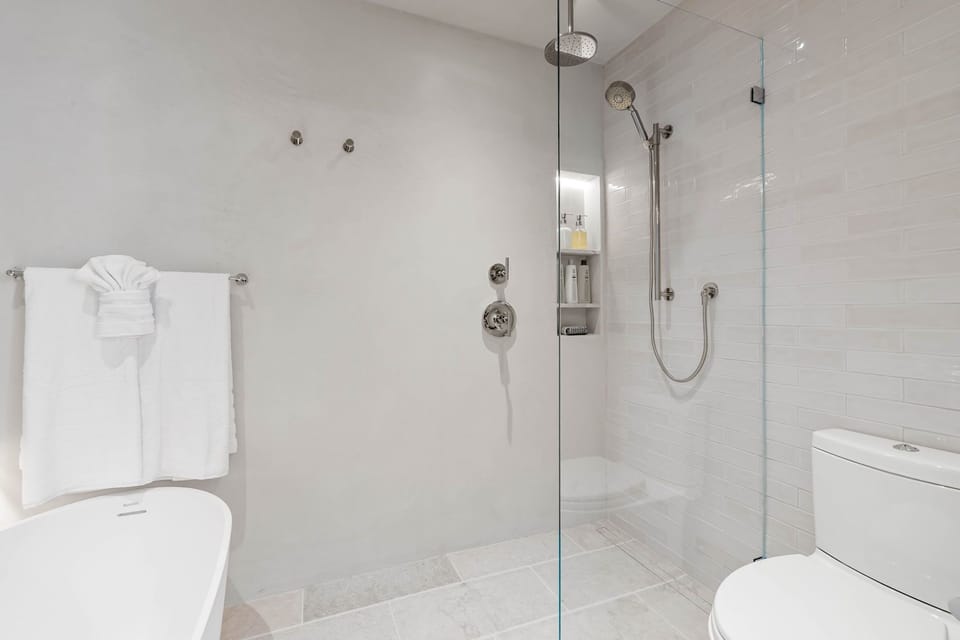 En-Suite Bath for Bedroom #1 has a Shower and Separate Tub