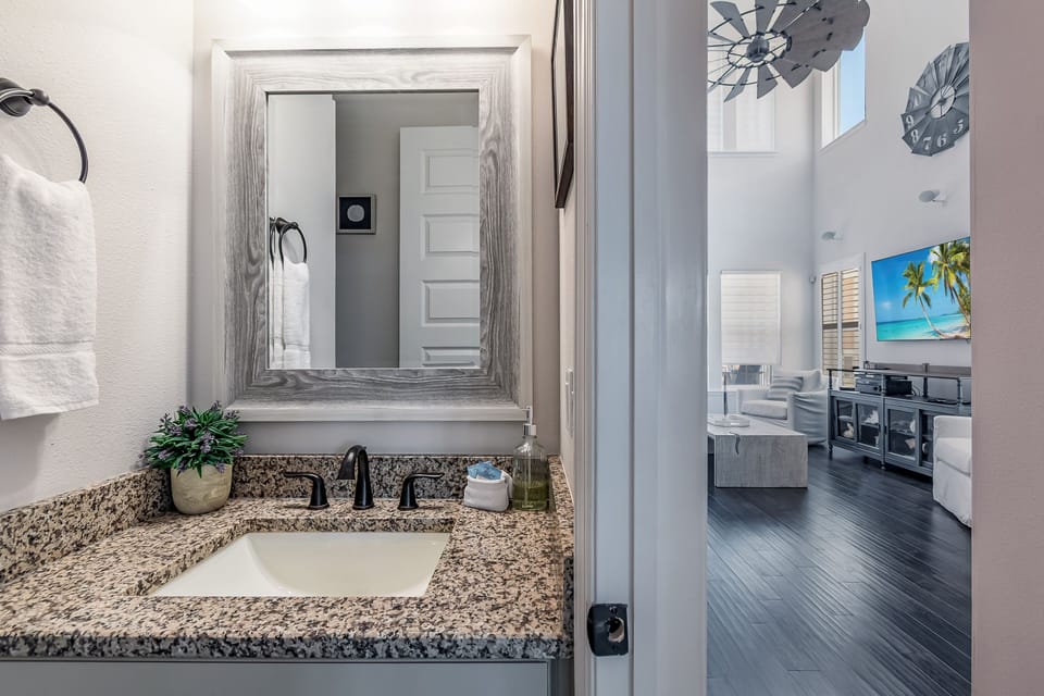 Half Bath off Living Area