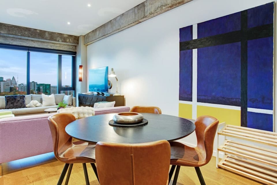 The dining room table is a great place to hang out together to catch up on the days` adventures.
