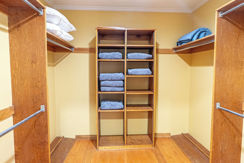 Walk-in closet.