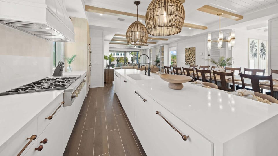Kitchen - Oversized Refrigerator - (2) Dishwashers, Double Ovens; Large Gas Stove - Balcony Access