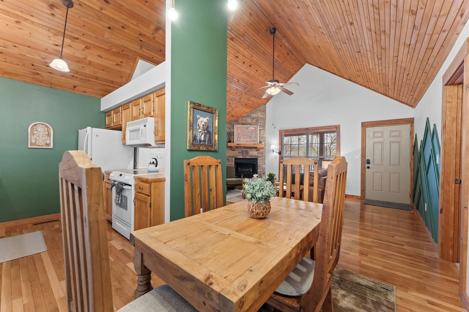 Updated paint throughout the house including the dining room.