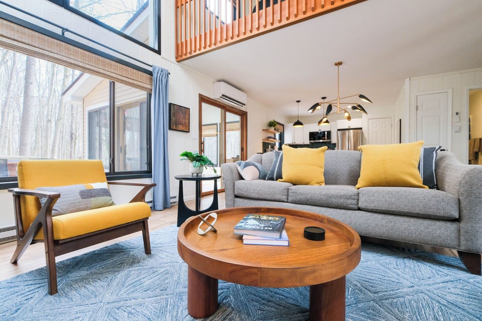 A thoughtfully designed space that feels both open and intimate, blending style with comfort.