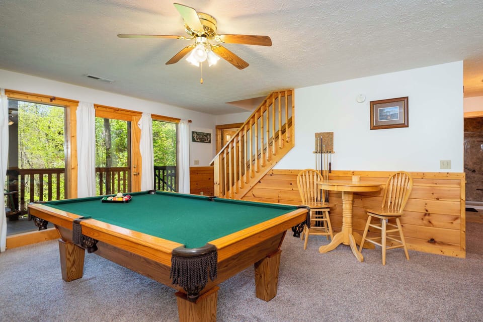 Game Room | Lower Level | Pool Table | Board Games | Queen Sleeper Sofa