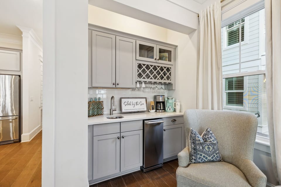 Living room mini bar...