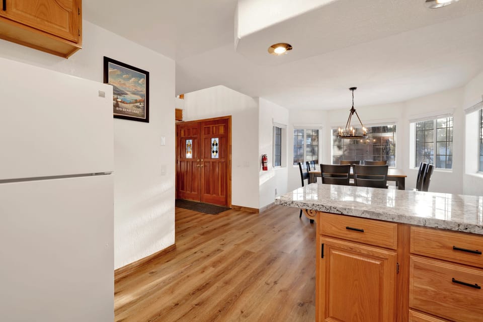 kitchen looking at entrance