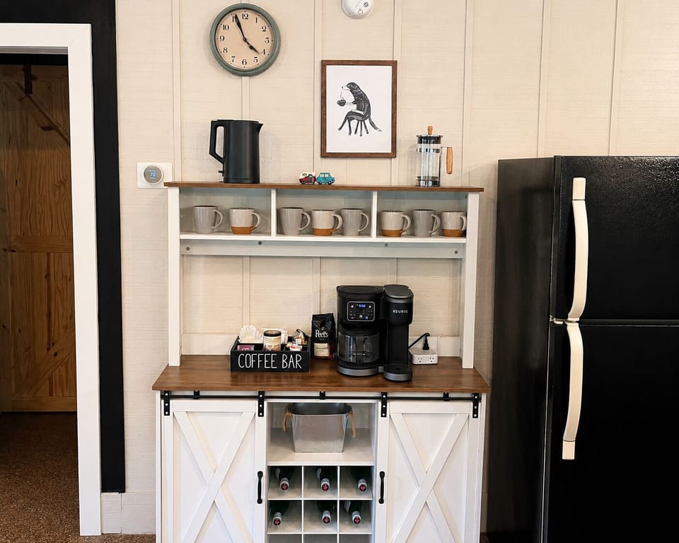 Must Have - Coffee Bar! Stocked with Drip, K-cups, tea and sugar