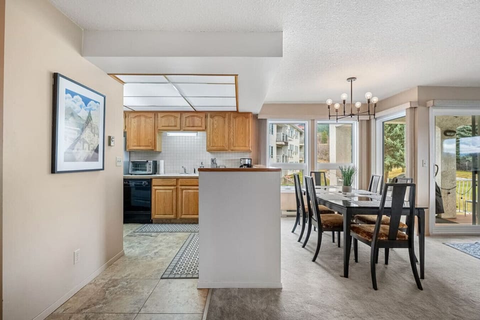 Dining area with access to the deck/patio space.