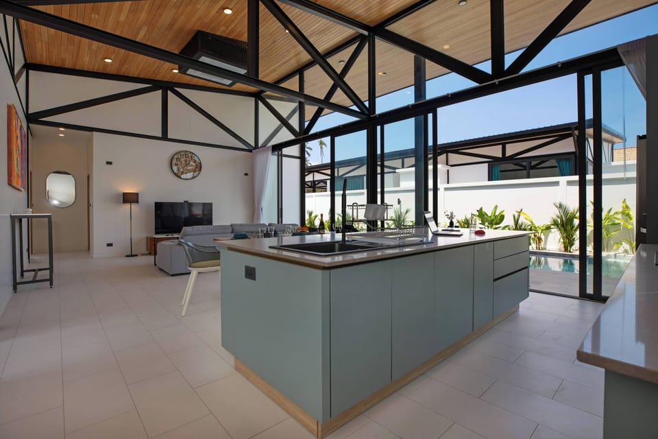 Exclusive Villa, 3 Bedrooms, Private Pool, Pool View | Private kitchen | Espresso maker, electric kettle