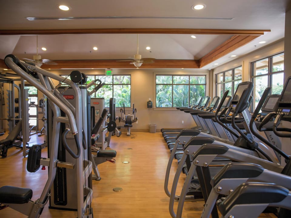 The state-of-the-art fitness center on property has pelotons, free weights, treadmills, ellipticals, and more.