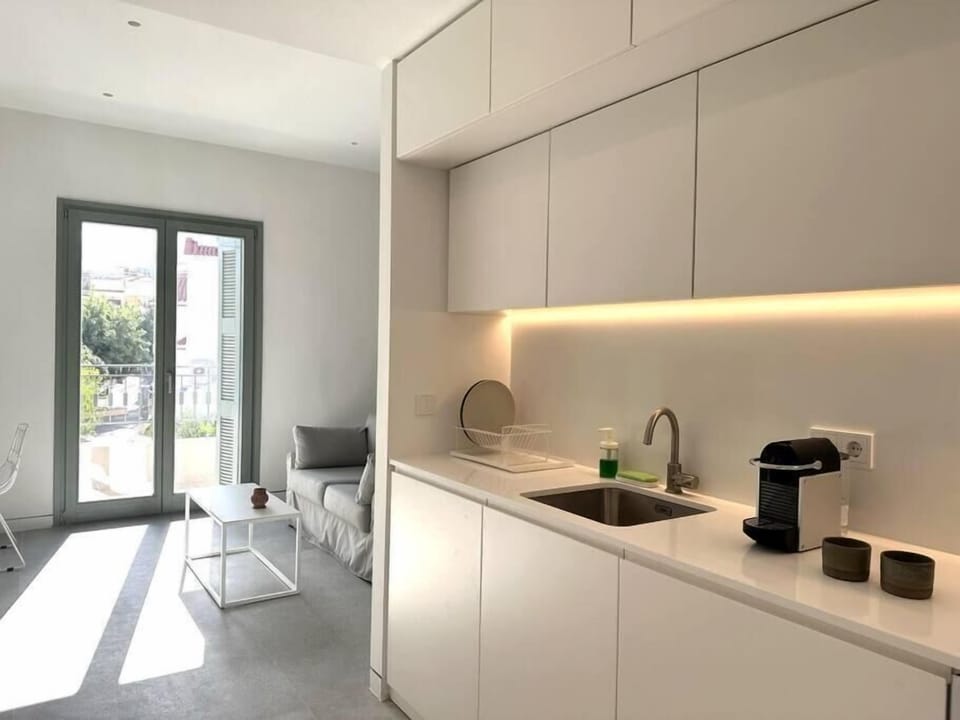 Comfort Apartment, Balcony, City View | Private kitchen