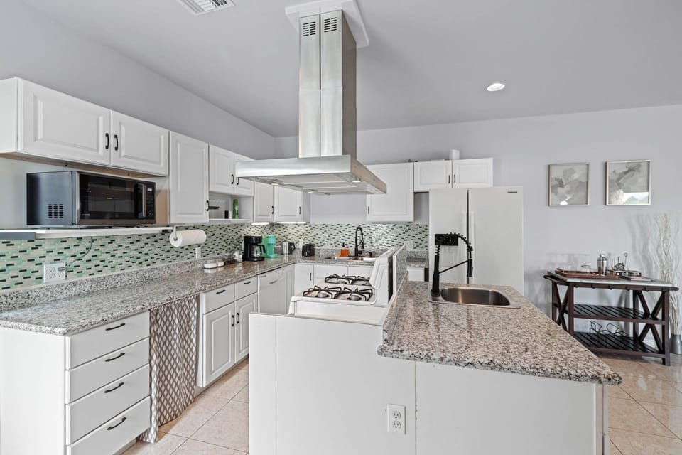 Stainless steel appliances. Coffee bar included!