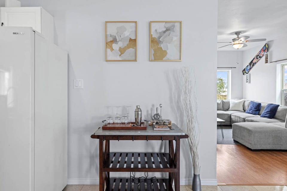 We've created a small bar area for when you're ready to start your evening.