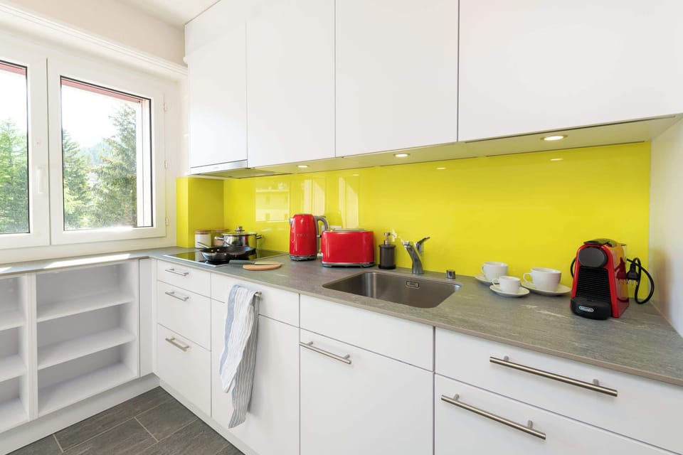 Kitchen with all you need to cook up a lunch 