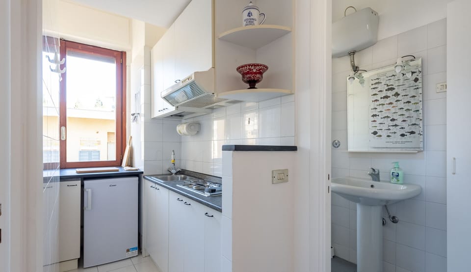 Apartment, 1 Double Bed with Sofa bed, Terrace, City View | Private kitchen | Fridge, stovetop, cookware/dishes/utensils, dining tables