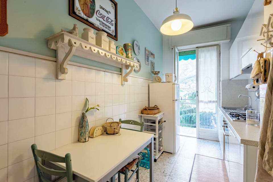 Apartment, 1 Double Bed with Sofa bed, Balcony, City View | Private kitchen | Oven, stovetop, dining tables