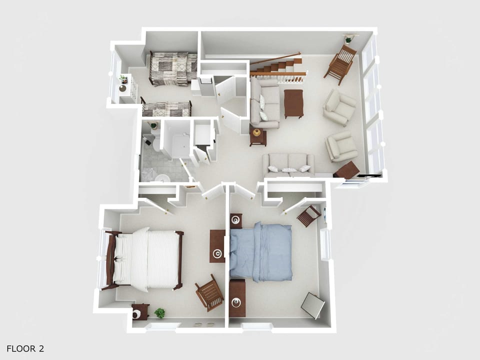 House, Multiple Beds, Patio, Ocean View (Wright by the Sea) | Floor plan