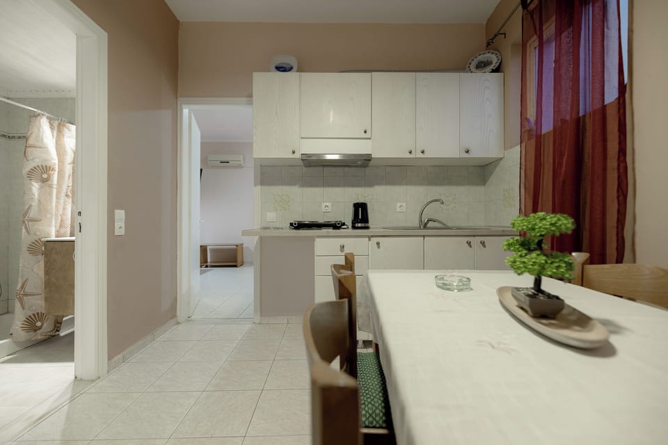 Family Apartment | Private kitchenette | Electric kettle, toaster, cookware/dishes/utensils