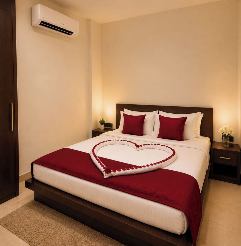 Family Double or Twin Room, 2 Bedrooms, City View | Premium bedding, memory foam beds, desk, laptop workspace