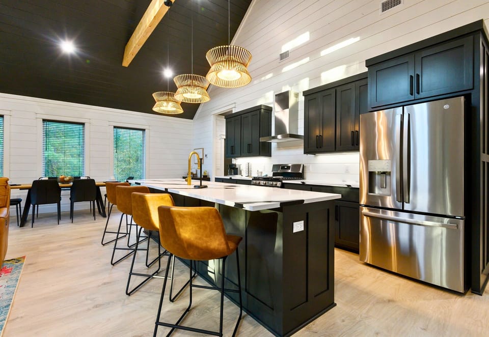 A wide open view of the kitchen and dining space shows just how inviting and spacious this home is—perfect for hosting meals or just hanging out.