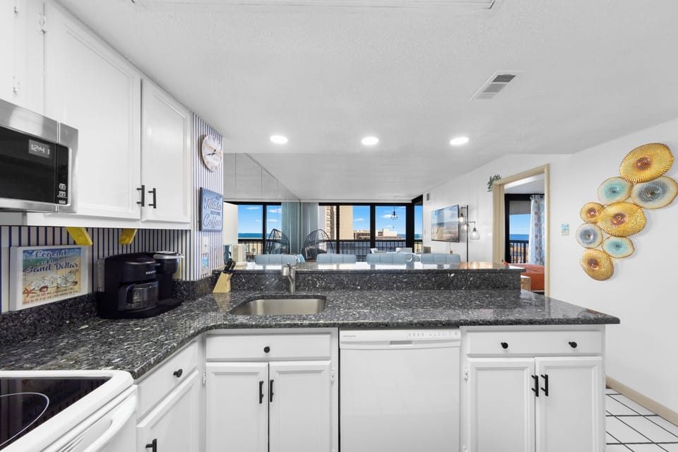 The Chef in your family will fall in love with the well-stocked Kitchen!