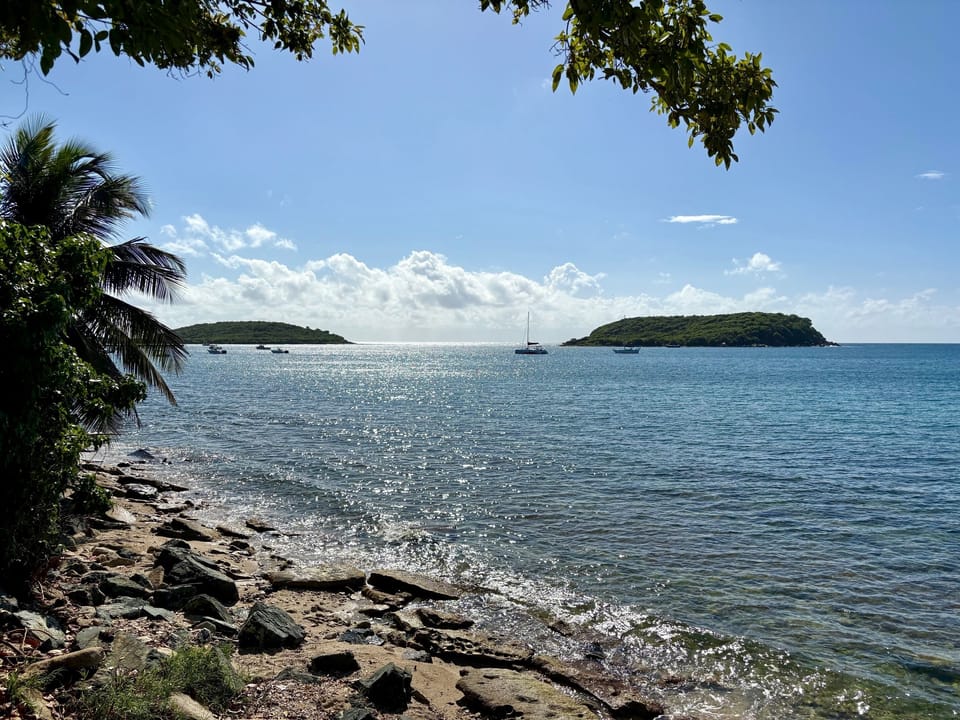 Mornings on the Carribean. Directly across from our location.