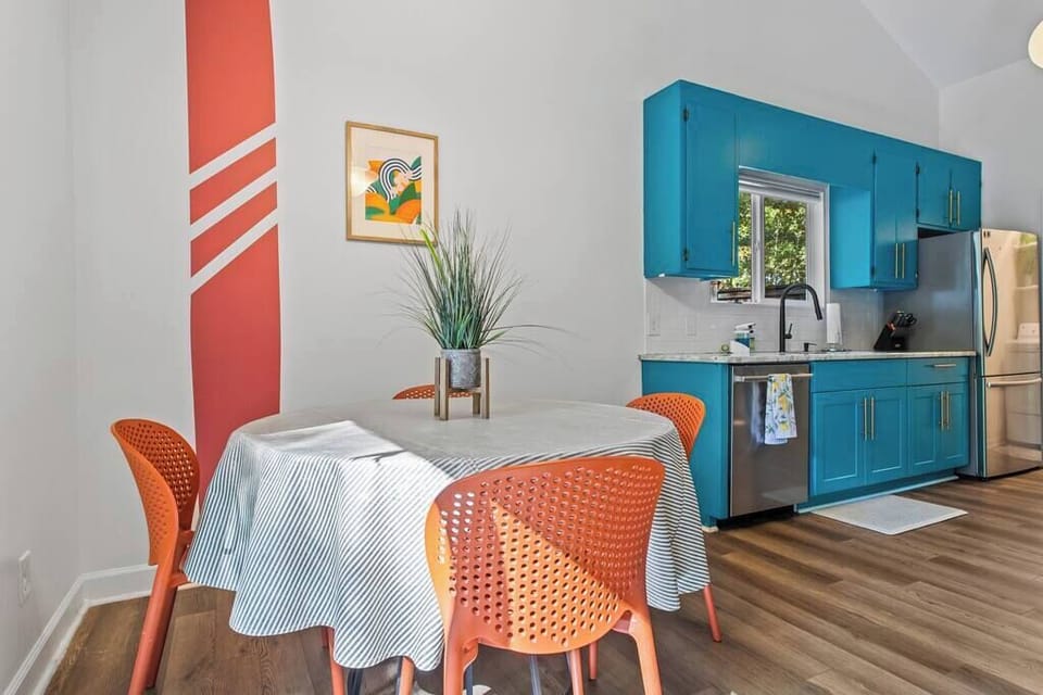 View of the eat in kitchen.