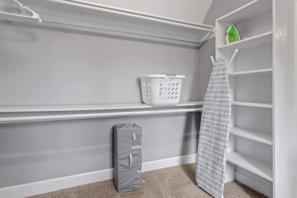 View of the walk in closet.